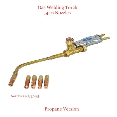 (Propane Version) Gas Welding Torch Oxygen Acetylene Propane Jet Torch Gas Welding Tools Brazing