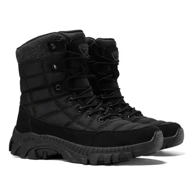 (black, 42) Tuinanle Men Tactical Boots Army Boots Breathable Mesh Hiking Desert Climbing Hiking