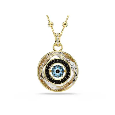 Symbolica Gold-tone Plated Evil Eye Blue Pendant