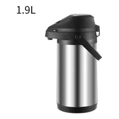 (as shown, 1.9 L) Airpot Hot & Cold Drink Dispenser, Coffee Dispenser, Stainless Steel Thermos U