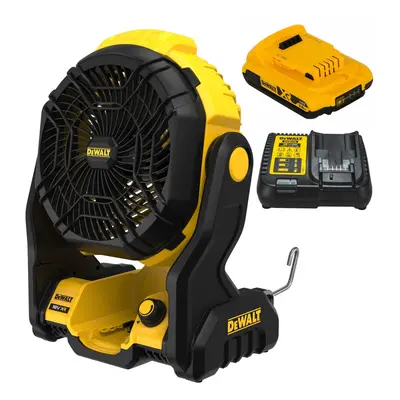 Dewalt DCE512N 18v XR Cordless Portable Job Site Fan Pivot 2.0Ah Batt & Charger