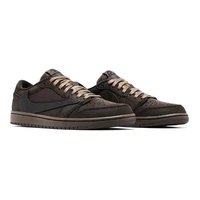 (UK10/EUR45/29CM ) Nike Air Jordan Low OG SP Travis Scott Velvet Brown Men's Shoes