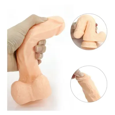 (XL==22cm) Dildo Dong Realistic Big Penis Cock Balls Viginal Anal Suction Cup Adult Sex Toy