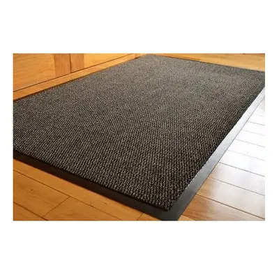 TrendMakers Barrier Mat Large Grey /Black Door Mat Rubber Backed Medium Runner Barrier Mats Rug 