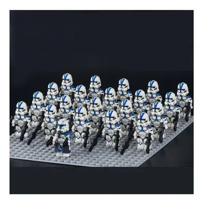 21Pcs Star Wars 501st Clone Troopers Rex Minifigures Kids Toy (Excludes base)