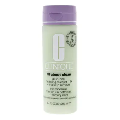 Clinique All About Clean All-In-One Cleansing Micellar Milk and Makeup Remover - Dry Skin - 6.7 