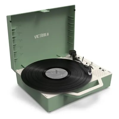 Victrola Re-Spin Sustainable Suitcase Record Player with Vinyl Streaming to Bluetooth Speakers |