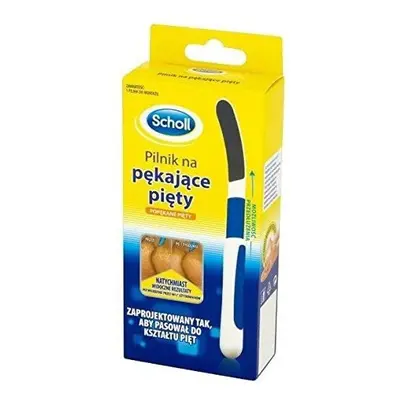 Scholl Cracked Heel Profile Foot Heel File - Instant Results, Curved Design