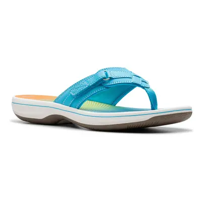 Clarks Women's Breeze SEA Flip-Flop Turquoise Ombre