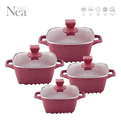 (Rossa) SQ Professional Nea Marbell 4pc Stockpot Set