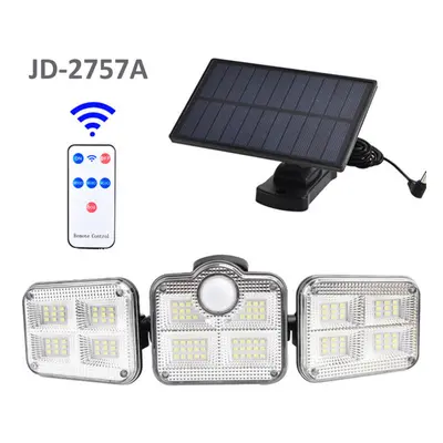 (JD-2757A) 122LED Solar Walkway Lights Modes Motion Sensor Outdoor Garden Street Lamp Adjustable