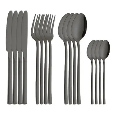 (Style A) Mirror Gold Dinnerware Cutlery Set Stainless Steel Kitchen Flatware Knife Fork Coffee 