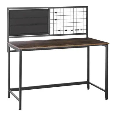 Office Desk with Memo Board Black VINCE