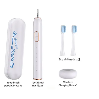 (2 Heads-S800) Electric Sonic Toothbrush Brush Heads Smart Ultrasonic Dental Teeth