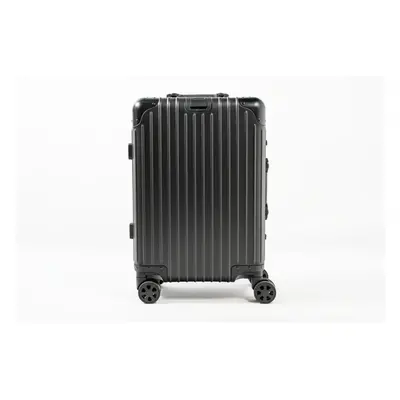 Aluminium Suitcase 20" Carry On Premium Spinner Case - Black