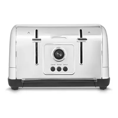 (Stainless Steel) Venture Brushed Slice Toaster - Brushed Stainless Steel - Defrost Setting - Hi