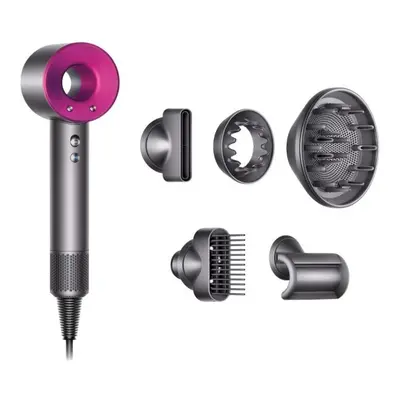 Dyson Hair Dryer IRON/FUCHSIA with FlyAway Attachment HD07 UK