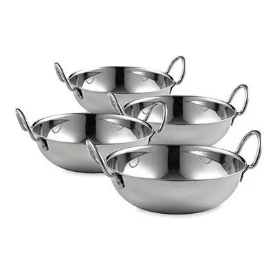 Set of Stainless Steel Balti Bowls 15cm