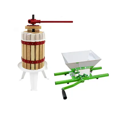 (6 Litre Fruit Press & Litre Fruit Crusher) KuKoo Manual Apple Fruit Press & Crusher