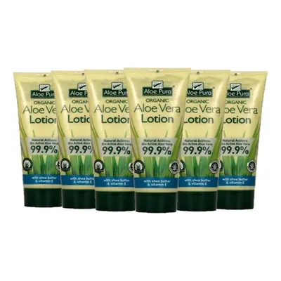 Optima Aloe Pura Aloe Vera Lotion 200ml (6 Pack)