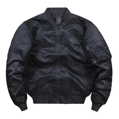 (black, 3XL) New Fashion Tough Guy Jacket Thin Bomber Jacket Men