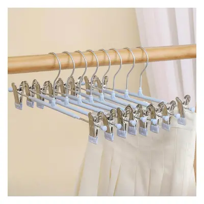 (blue, Pack of 20) Trouser Clips For Home Use, Plastic Dipped Stainless Steel Non-slip Seamless 