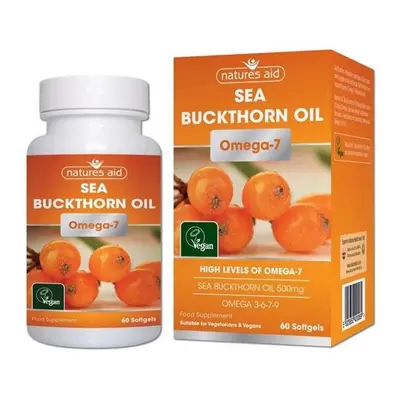 Natures Aid Sea Buckthorn Oil Omega-7 60'S Softgels