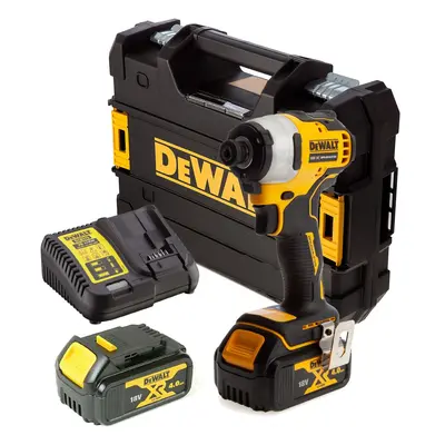 Dewalt DCF809M2 18v XR Brushless Impact Driver - 2x4.0ah Batteries Charger Tstak