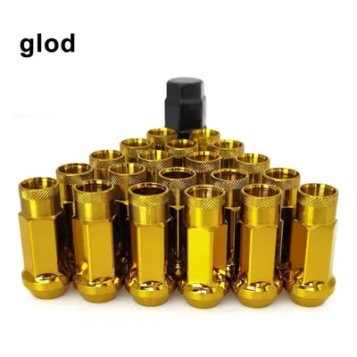 (gold, M12x1.25) Pcs/set Lug Nuts M12x1.25 / M12*1.5 Open End Wheel Nuts,taper Acorn Seat Forged