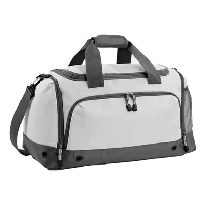 (One Size, Ice Grey) BagBase Sports Holdall / Duffle Bag