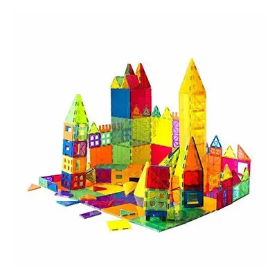 Mag-genius Award Winning building Tiles Clear Colours 3D Brain Building Blocks, (2017 Cyilinder 