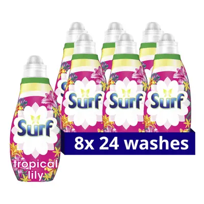 Surf Tropical Lily Concentrated Liquid Laundry Detergent infused with natural essential oils for