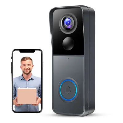 Video Doorbell Wireless Camera Doorbells, 1080P HD Smart WiFi Security Camera Door Bell with PIR