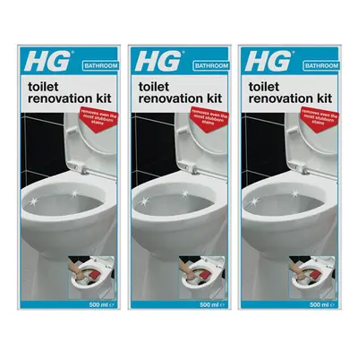 3 x HG Toilet Renovation Cleaning Kit - 500ml