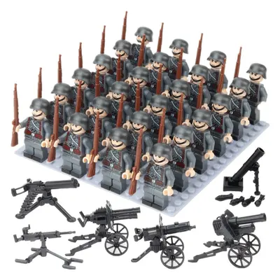 (German model A people) Military Figures Building Block Dolls World War II Volunteer Army US Mil