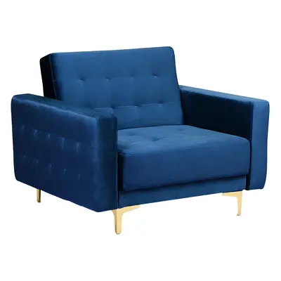 Armchair ABERDEEN Velvet Navy Blue