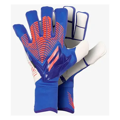 (Blue, Size 8(160-170cm)) Goalkeeper Latex Gloves Football Gloves Football Goalkeeper Gloves Adu