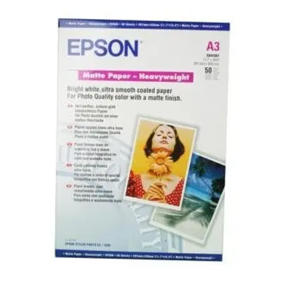 Epson Matte Paper Heavy Weight, DIN A3, 167g/m2, Sheets inkjet paper