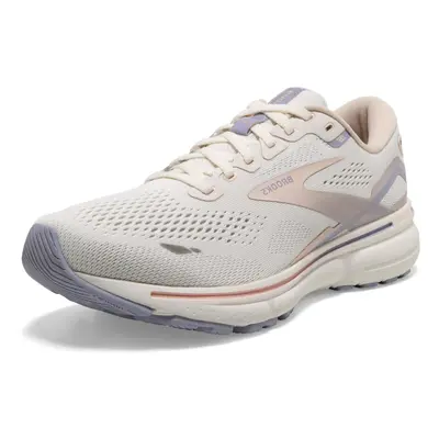 Brooks Women's Ghost Neutral Running Shoe - Snow White/Blush/Cosmic Sky - 9.5 Medium