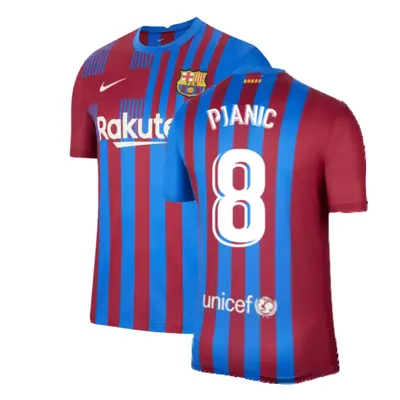 (L) Barcelona Home Shirt (PJANIC 8)