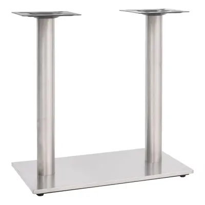 (silver) vidaXL Bistro Table Leg Brass 70x40x72 cm Stainless Steel Table Spare Leg