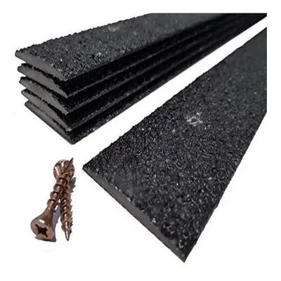 Pack of Anti Slip Decking Strips 50mm x 1000mm Black