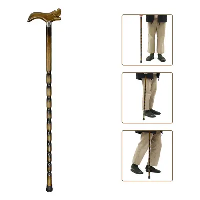 90cm Wooden Walking Stick Wood Cane Pole Carved Varnished Sturdy Climbing Sticks