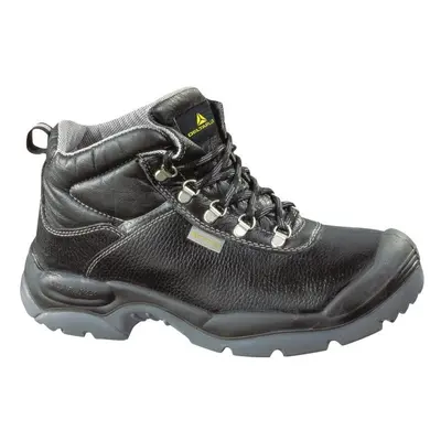 (9) Delta Plus SAULT Split Leather Safety Work Boots Black (Sizes 7-12)