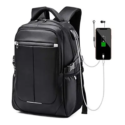 misognare Business Laptop Backpack Water Resistant School Rucksack with USB Charging Port for Wo