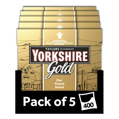 Gold Tea, Tea Bags (Pack of 5, total Teabags)