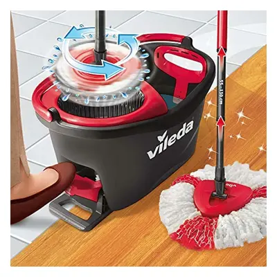 Vileda Turbo in Smart Spin Microfibre Mop & Bucket With Pedal Set