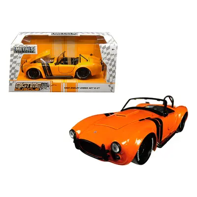 1965 Shelby Cobra S/C Orange with Black Stripes Bigtime Muscle 1/24 Diecast Model Car by Jada