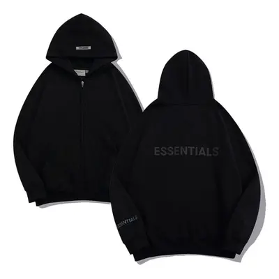 (S, black) Essentials Zipper Hoodies Sweatshirts Luxury Designer Brand Clothes Harajuku Streetwe