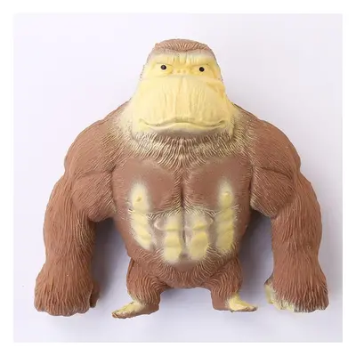 (brown, 23*22cm) Big Giant Spongy Squishy Fidget Orangutan Influencer Elastic Monkey Antistress 